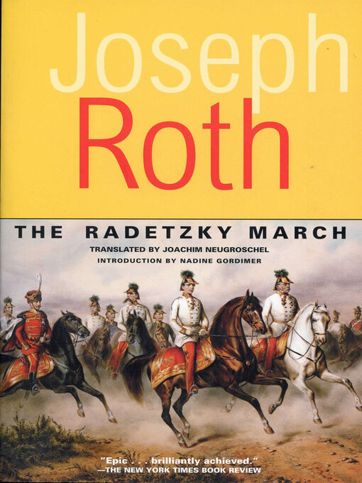 Title details for The Radetzky March by Joseph Roth - Available